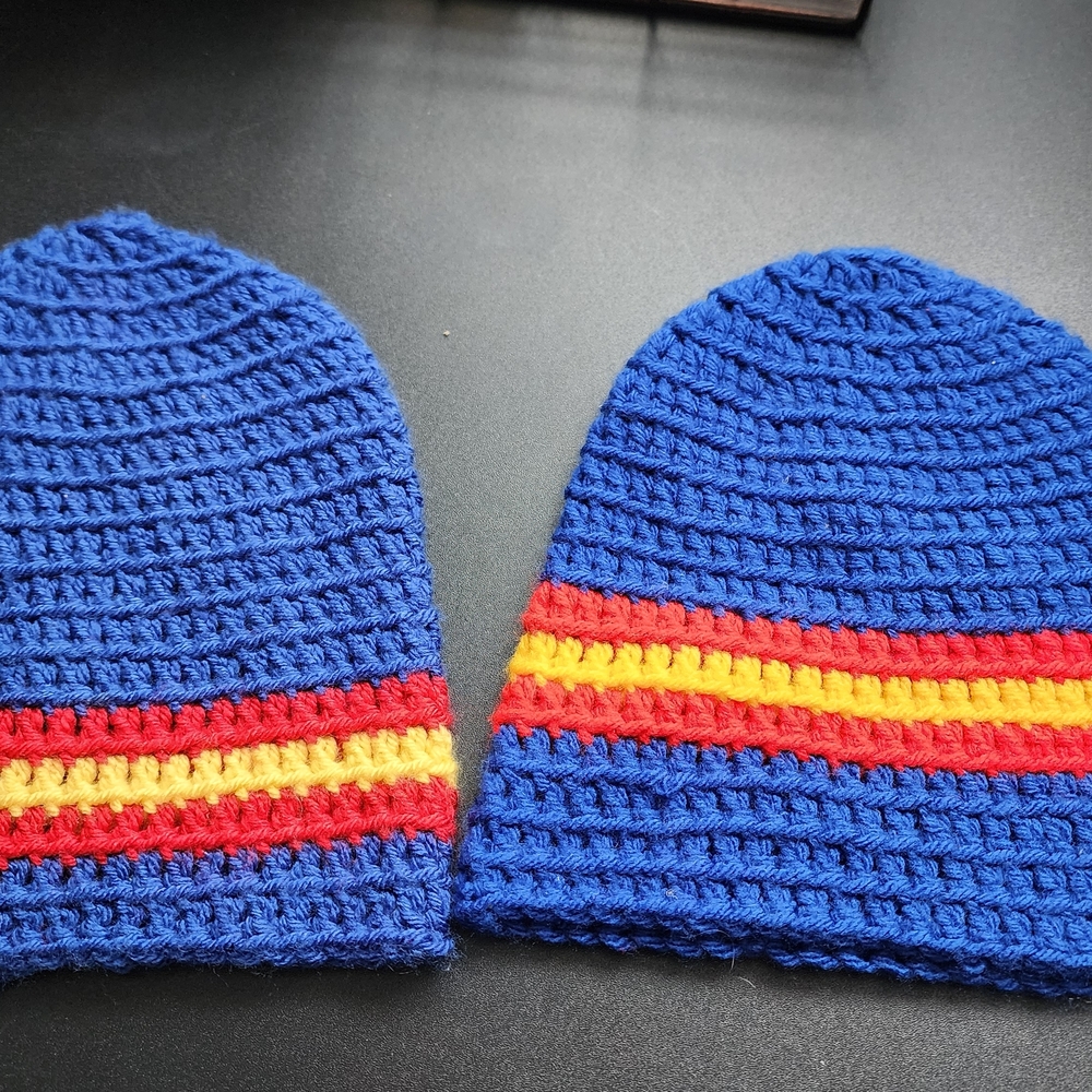 Superman Crochet Beanie Set